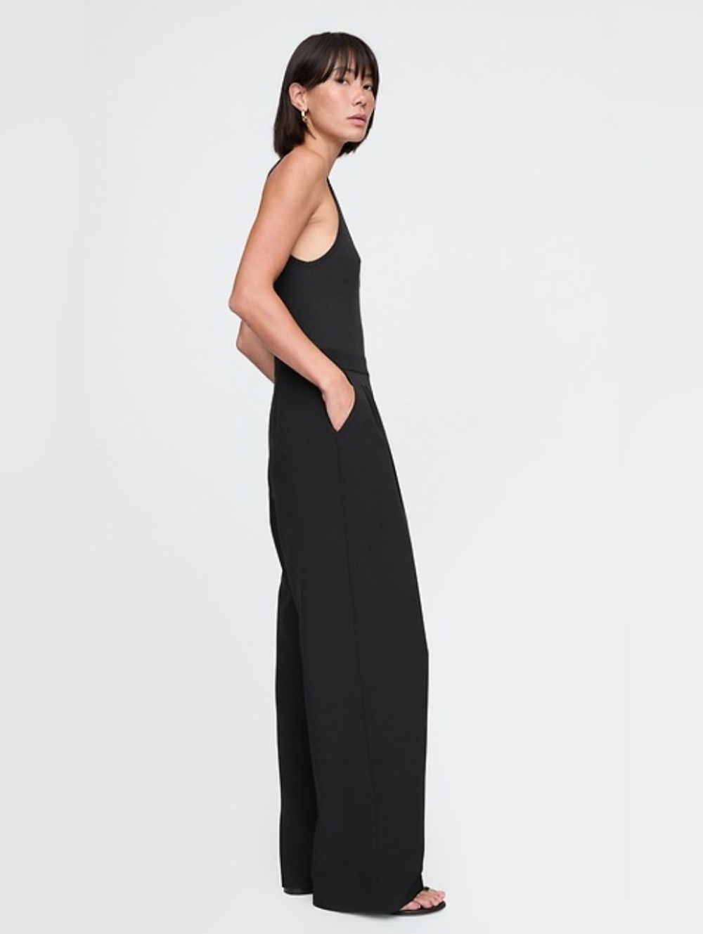 GAP โ ๏ธ Mixed Media Jumpsuit โ ๏ธ Size Small - Picture 3 of 10